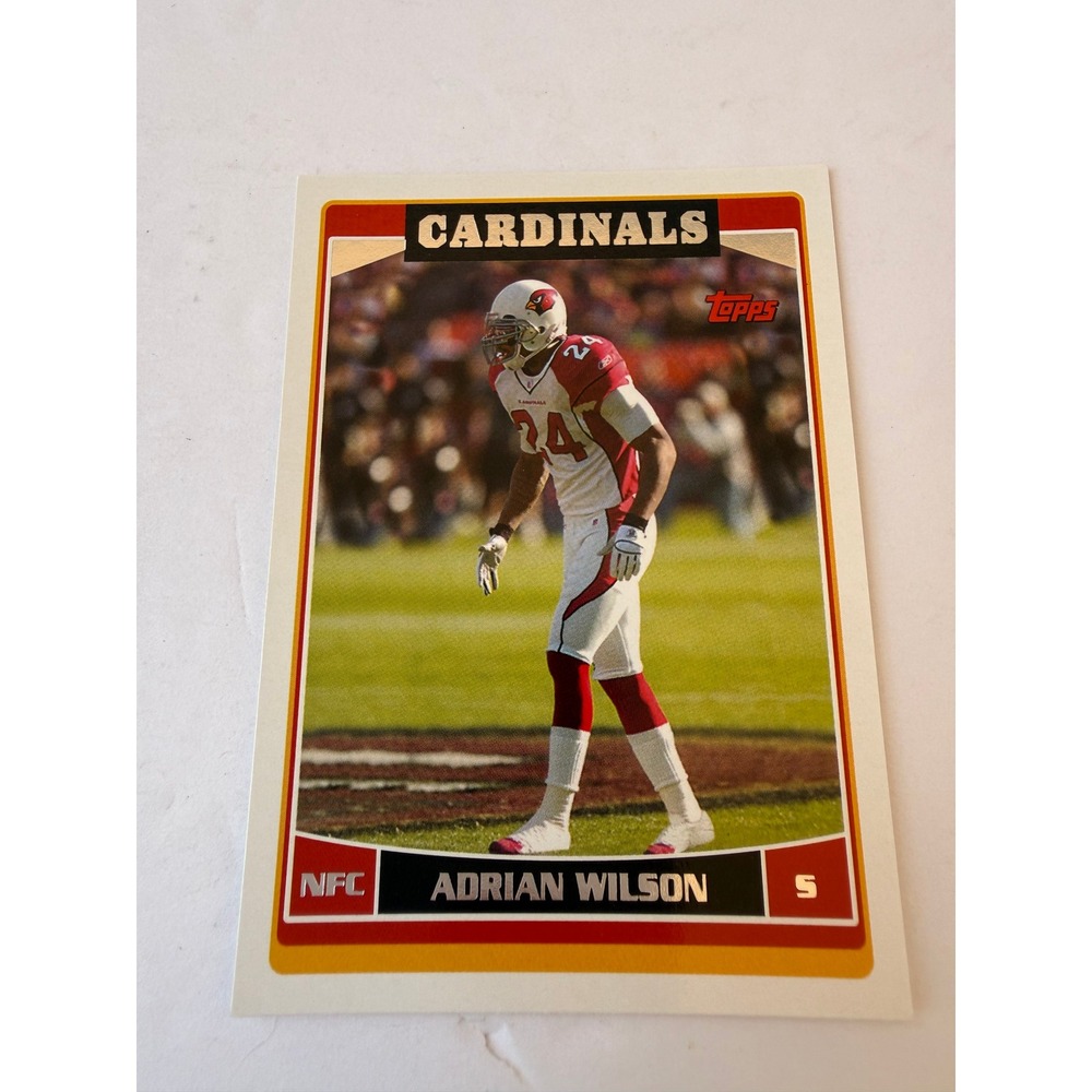 2006 Topps Adrian Wilson Arizona Cardinals Football Card ARI9 NFC Safety